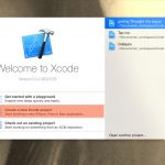 Xcode start menu