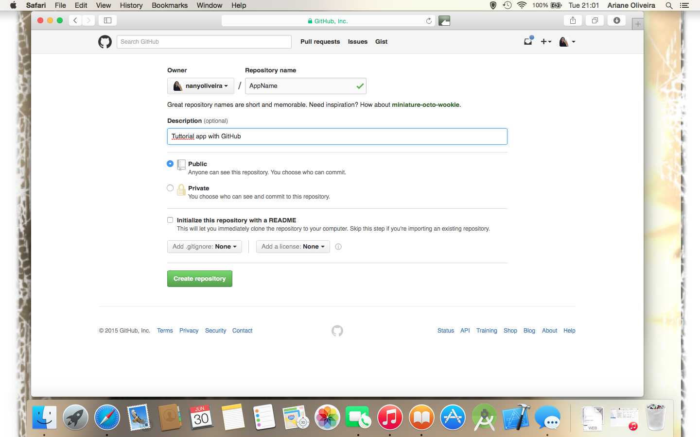 Creating a New Repository on GitHub